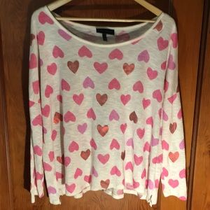 Super cute hearts sweater!